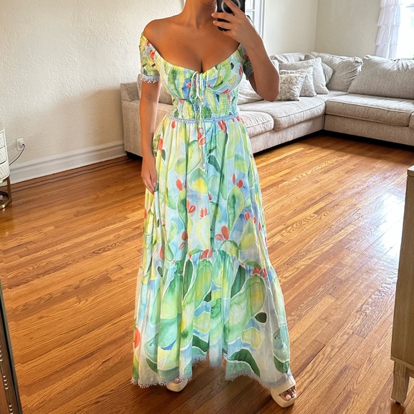 Gorgeous Charo Ruiz Ibiza Aryana Barbary-print midi Long Dress😍 - Picture 4 of 16